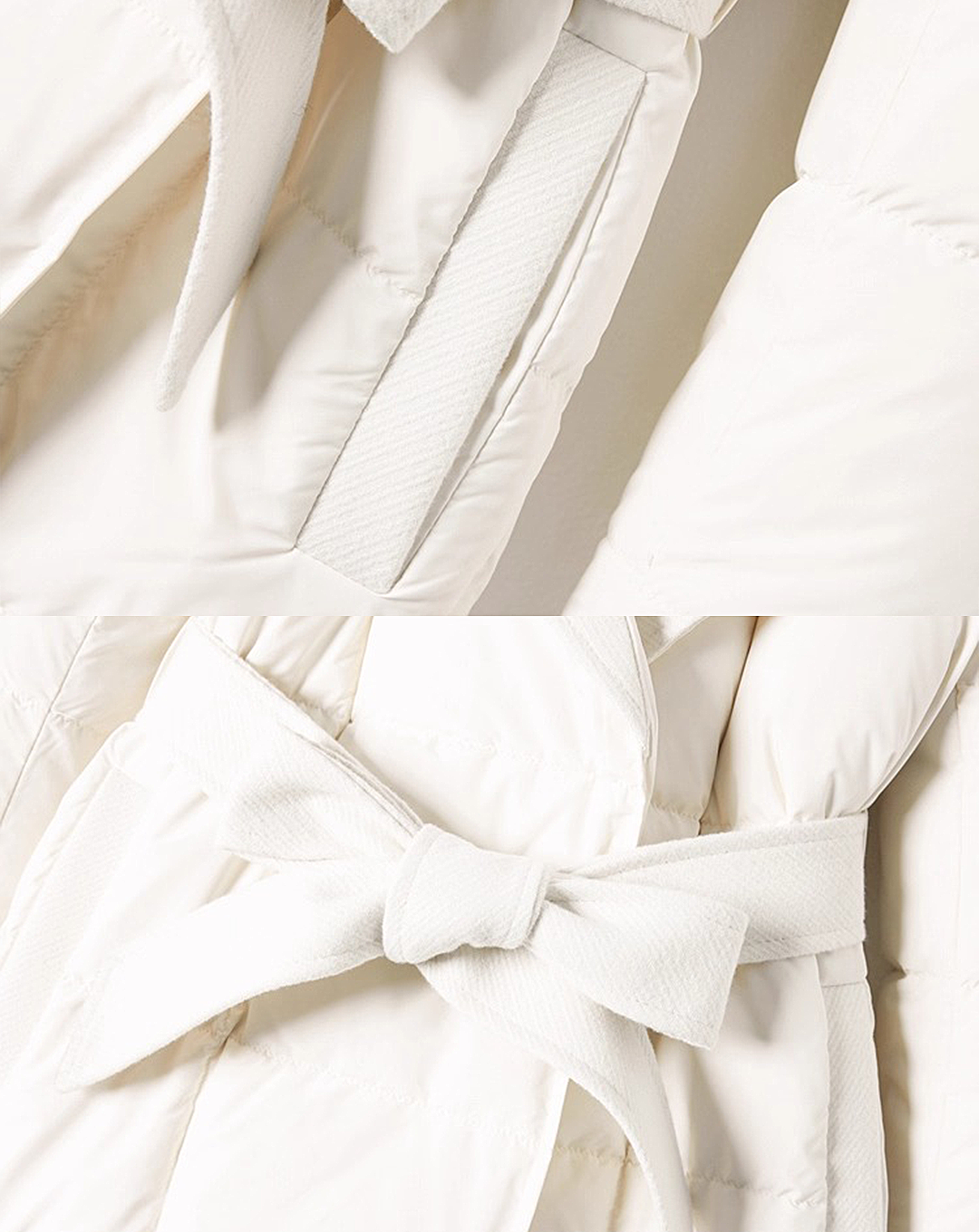 ♀Shawl Collar Down Coat