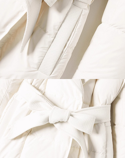 ♀Shawl Collar Down Coat