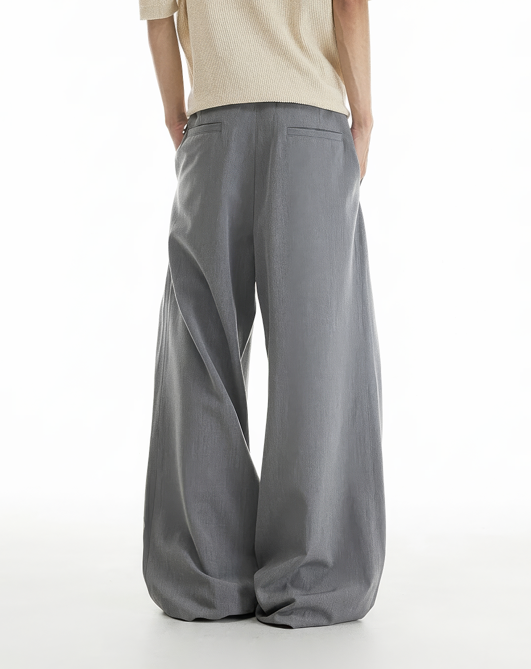 ♂♀Deep Pleated Wide Slacks