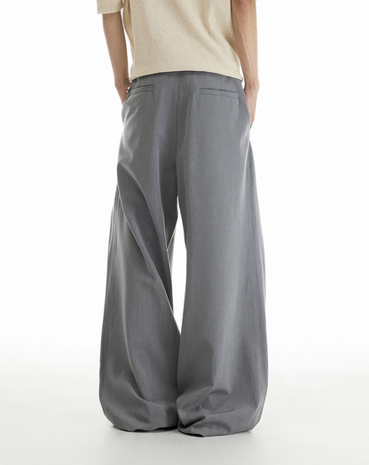 ♂♀Deep Pleated Wide Slacks