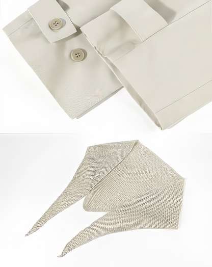 ♀Knit Cape Short Coat