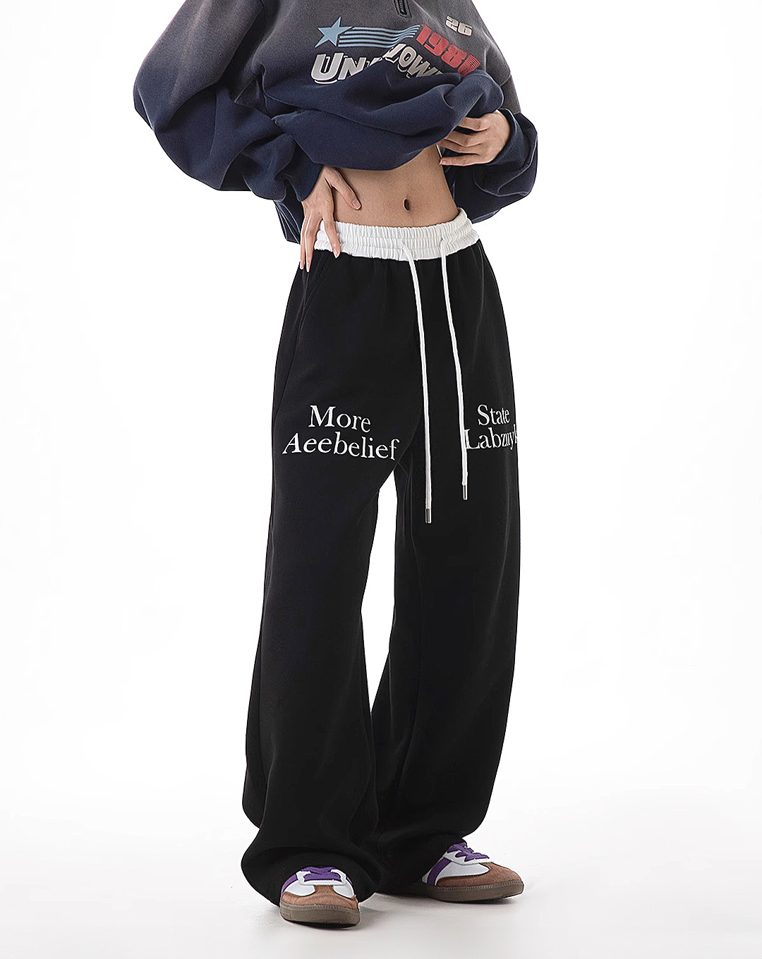 ♀Front Logo Sweatpants