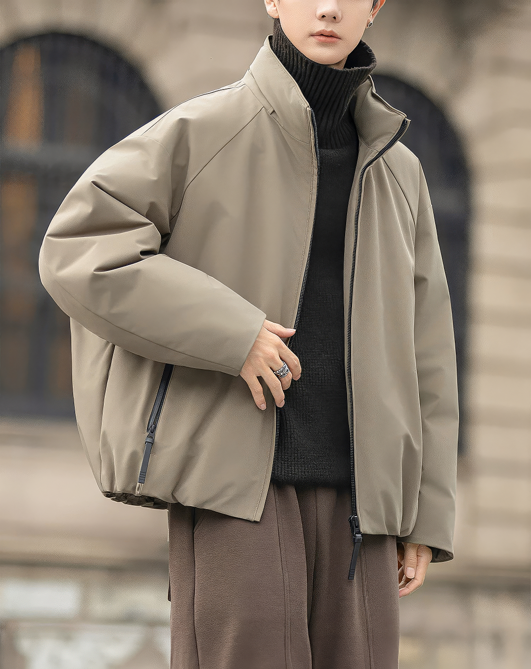 ♂High Collar Puffer Blouson