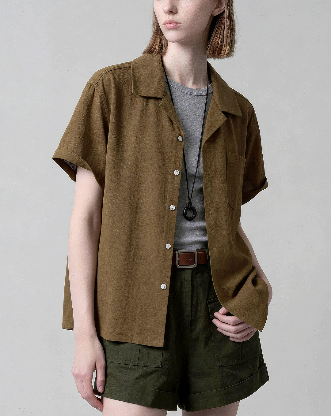 ♂♀Short Sleeve Cotton Shirt