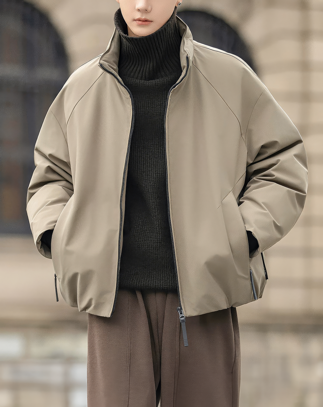 ♂High Collar Puffer Blouson