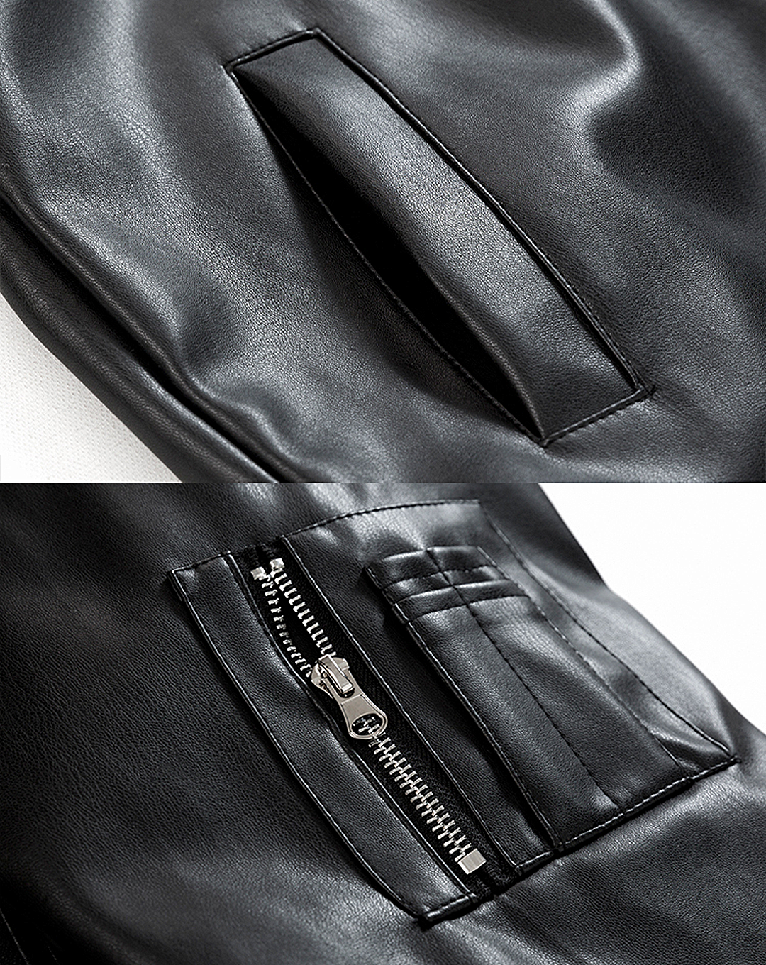 ♂Hooded Leather Jacket