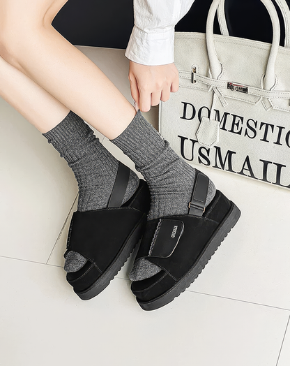 ♂♀Platform Backstrap Casual Sandals