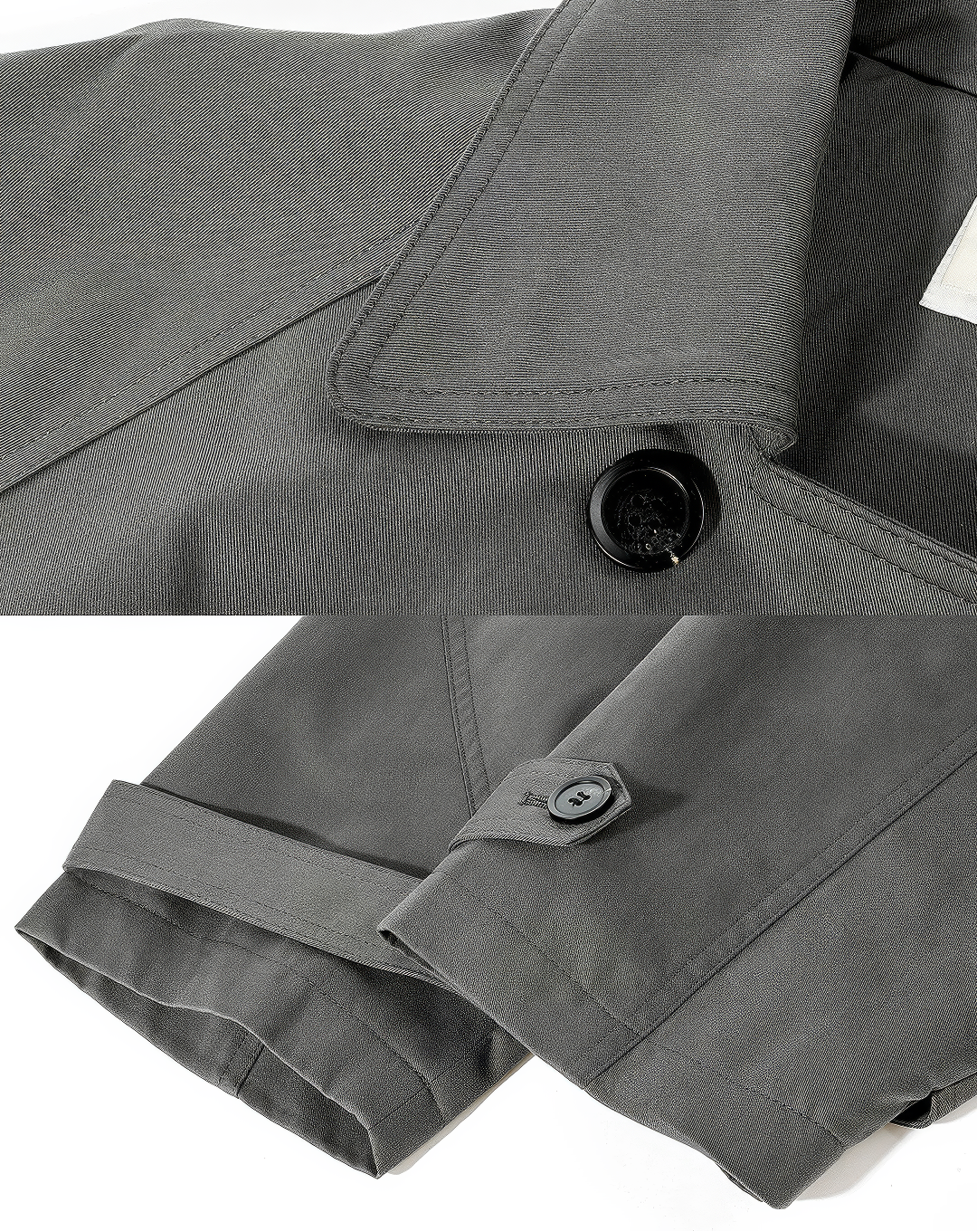 ♀Scarf Accent Trench Coat