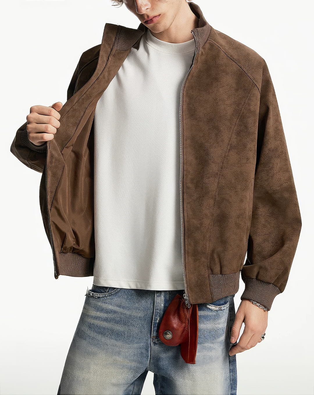 ♂♀Faux Suede Jacket