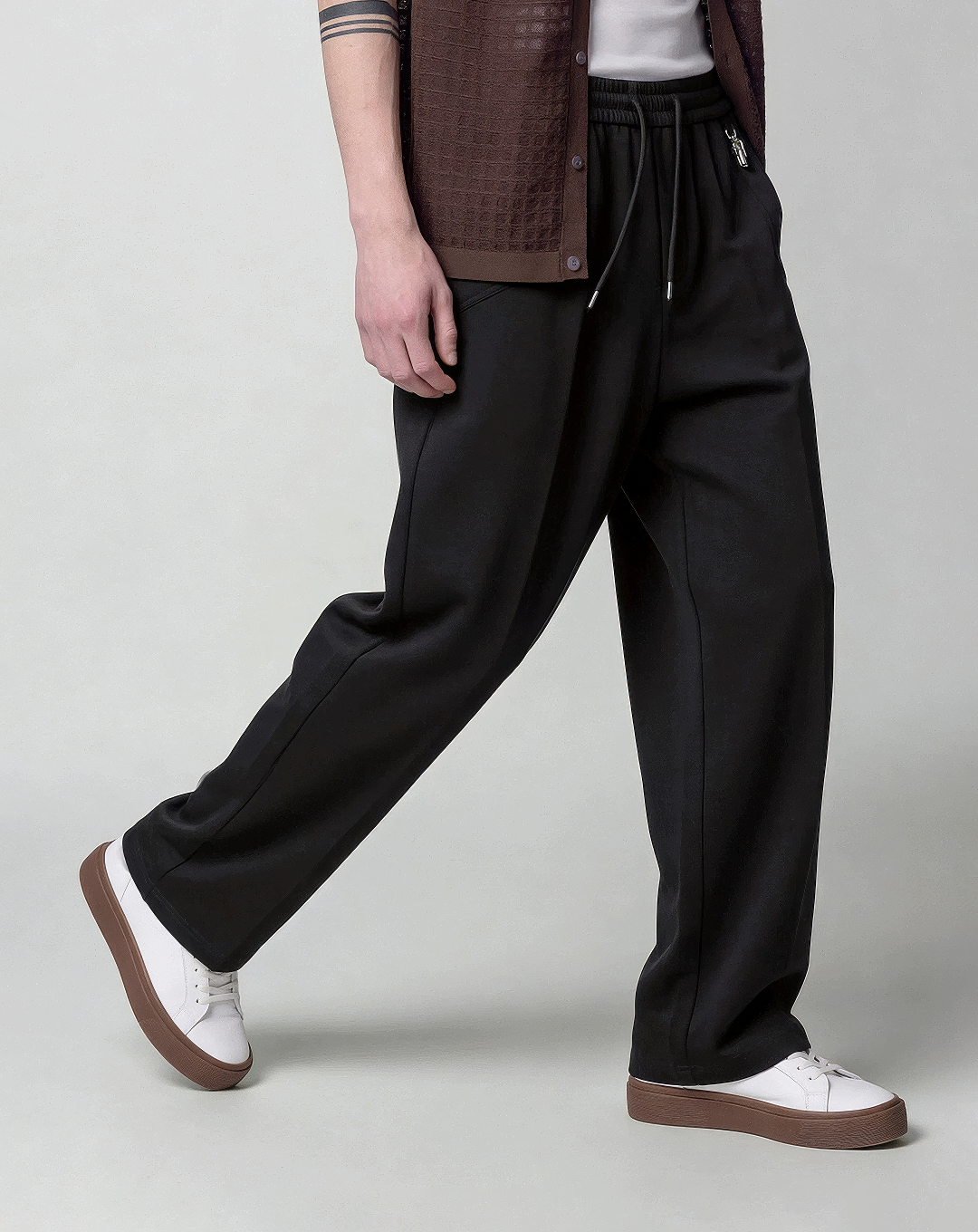 ♂♀Cotton Blend Drawstring Pants