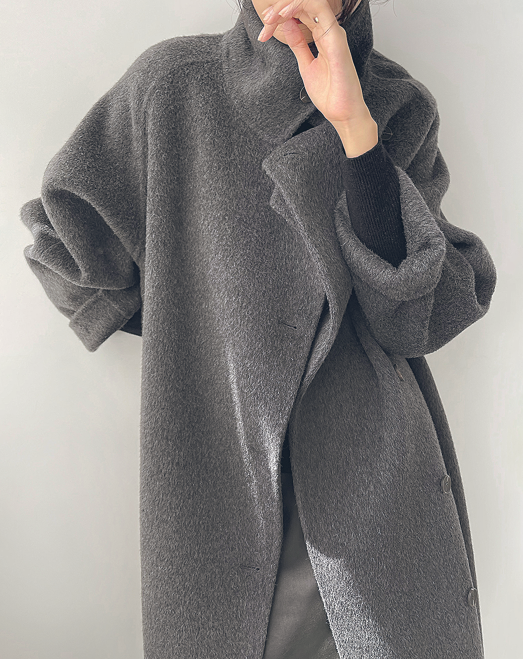 ♀Wool Long Chester Coat