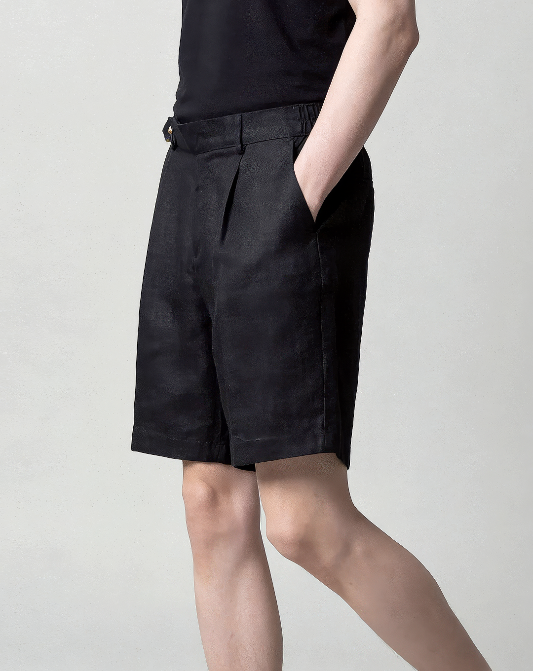 ♂♀Tab Waist Pleated Shorts