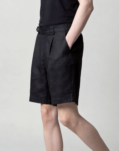 ♂♀Tab Waist Pleated Shorts
