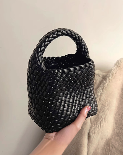 ♀Braided Leather Handbag