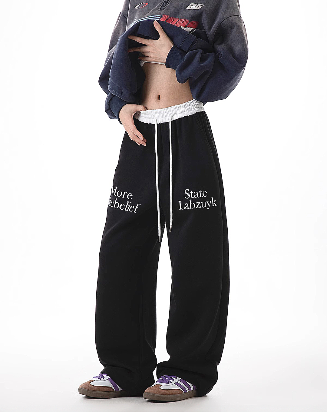 ♀Front Logo Sweatpants