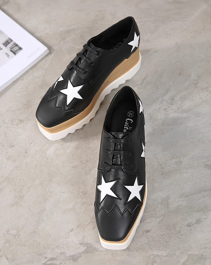 ♀Enamel Platform Shoes