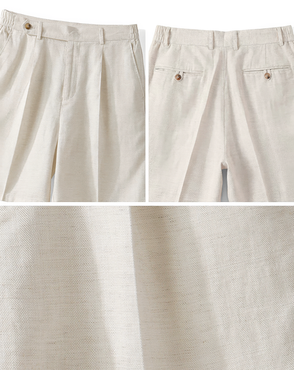 ♂♀Tab Waist Pleated Shorts