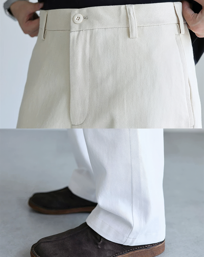 ♂Cotton Straight Chino Pants