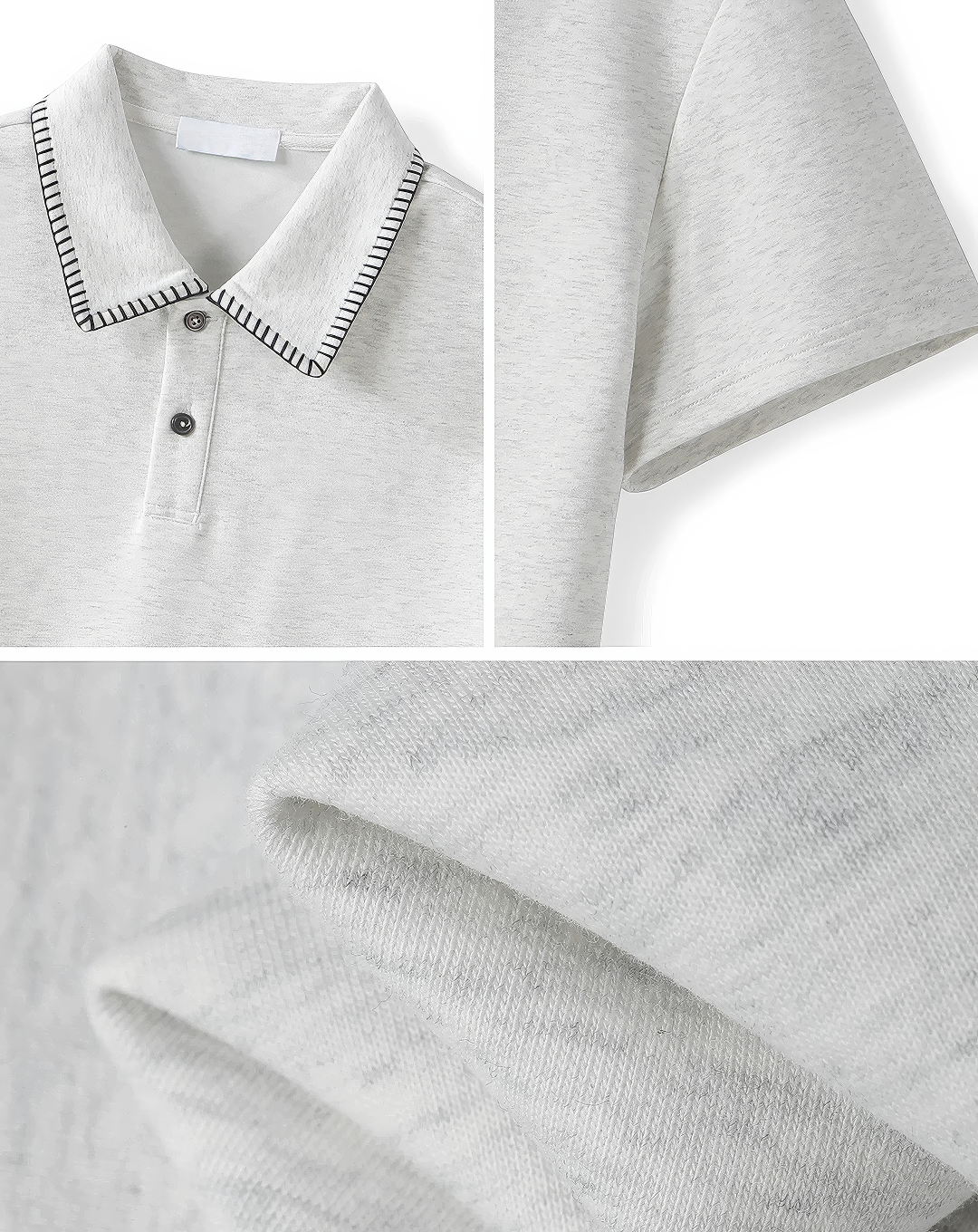 ♂♀Contrast Stitch Polo Shirt