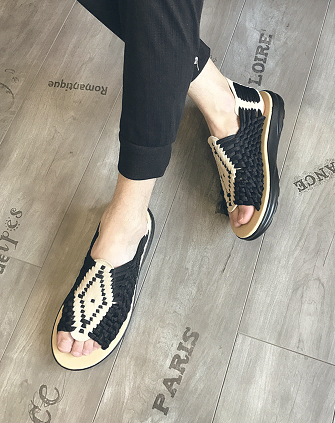 ♂♀Ethnic Pattern Huarachi Sandals