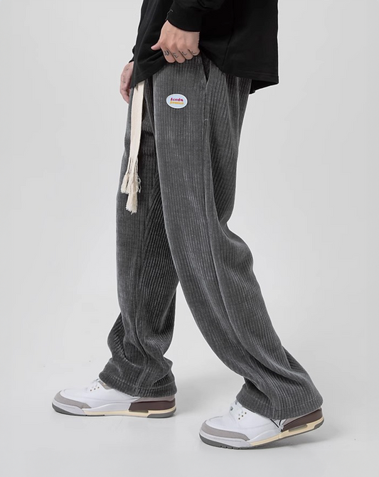 ♂Drawstring Corduroy Pants