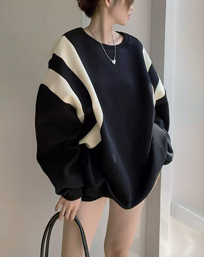 ♀Bicolor Oversized Sweatshirt