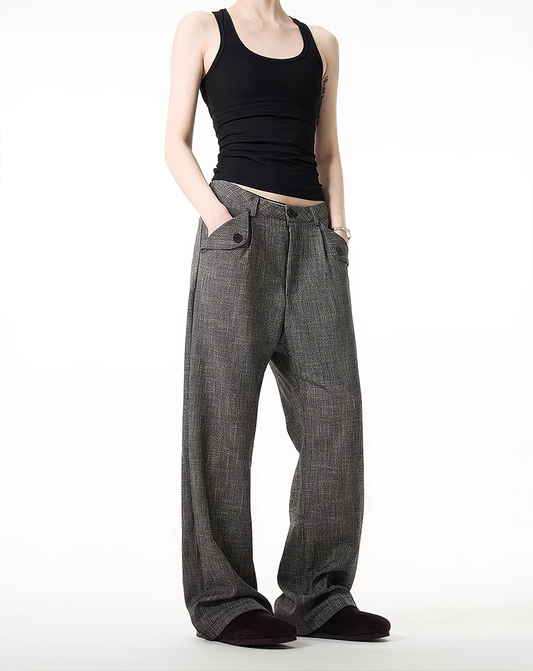 ♂Vintage Texture Wide Pants