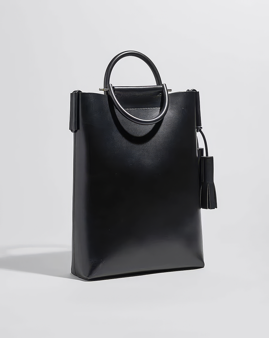 ♀本革／Minimalist Tassel Bag