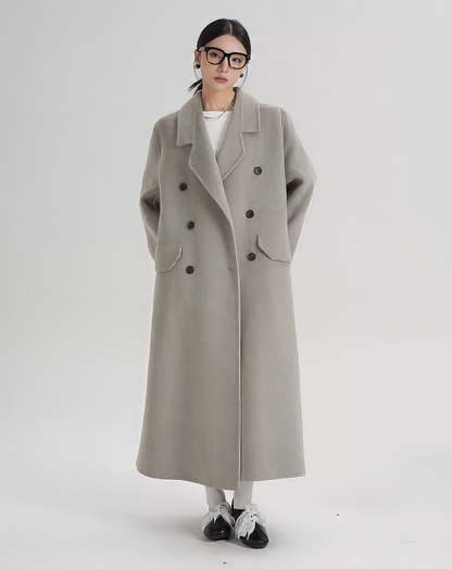 ♀Double Breasted Shaggy Coat