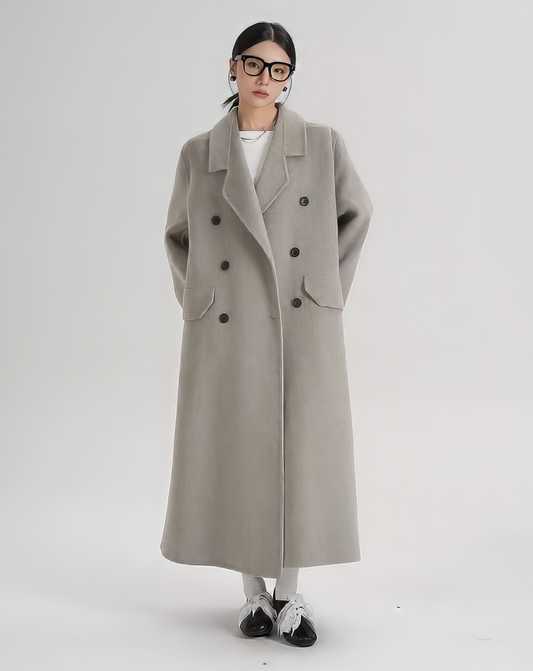 ♀Double Breasted Shaggy Coat