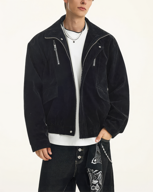 ♂♀Double Chest Zip Jacket