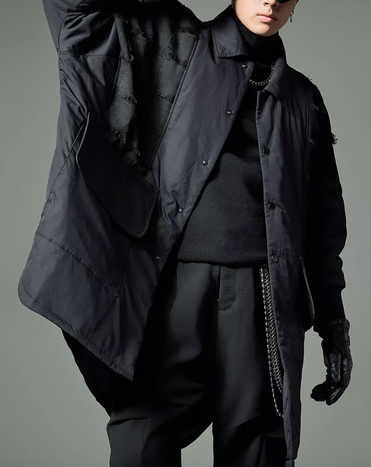 ♂Fringe Patchwork Coat