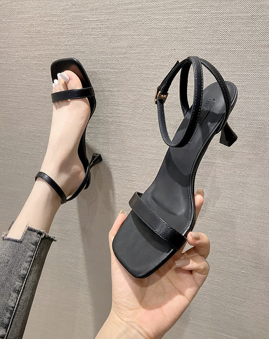 ♀Square Toe Strap Sandals