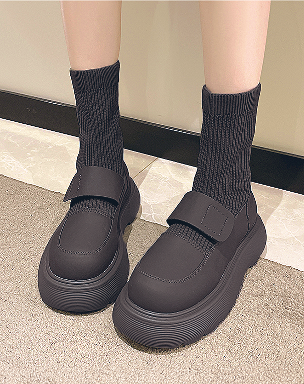 ♀Platform Sock Boots