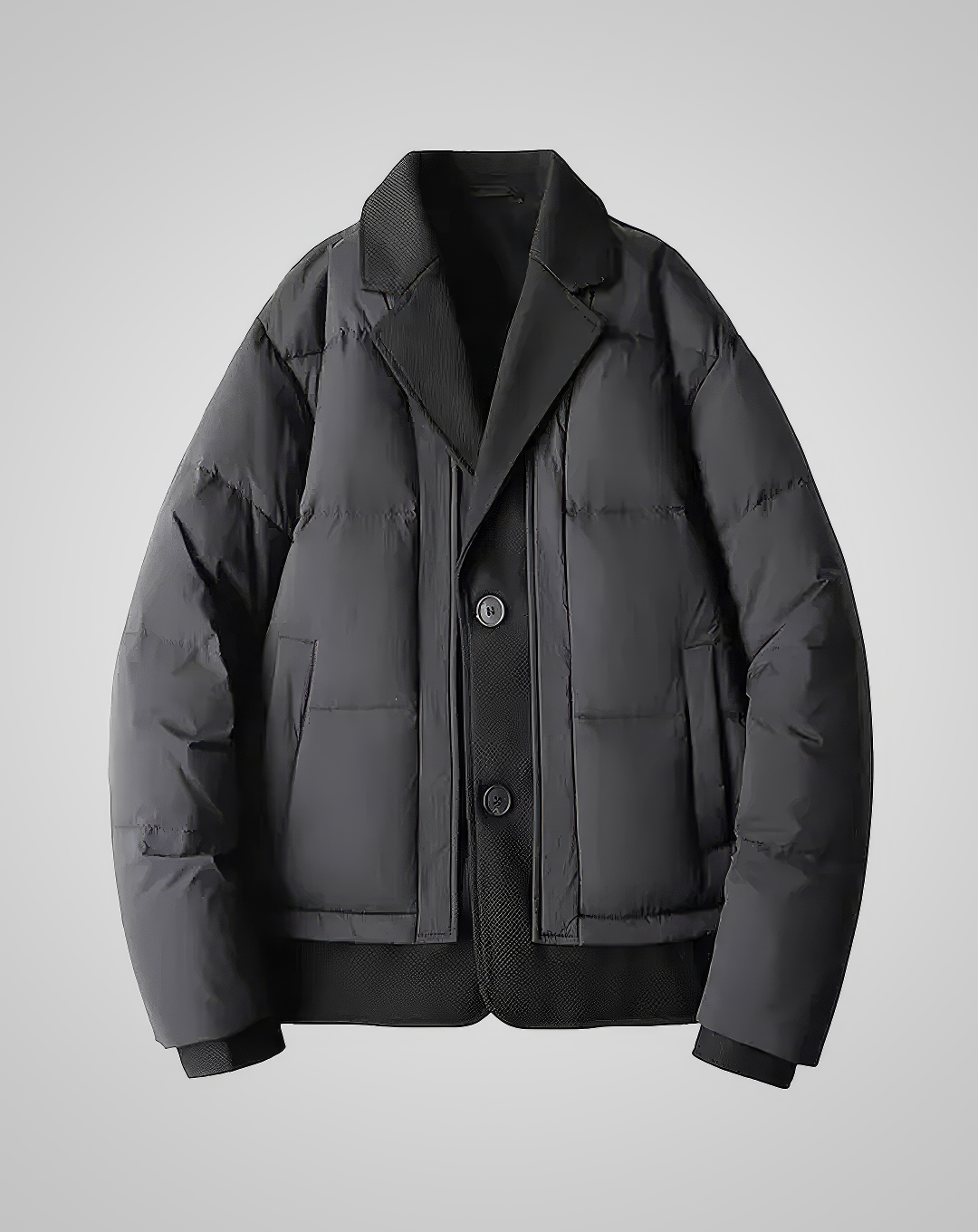 ♂Hybrid Lapel Puffer Jacket