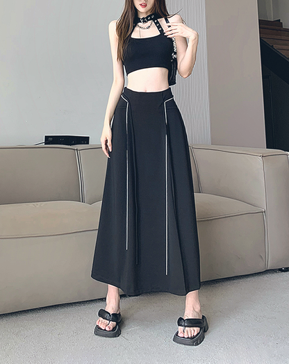 ♀Straight Line Long Skirt