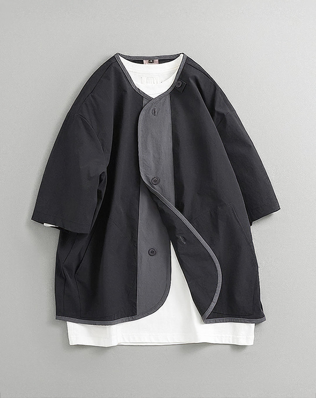 ♂Contrast Panel Overshirt
