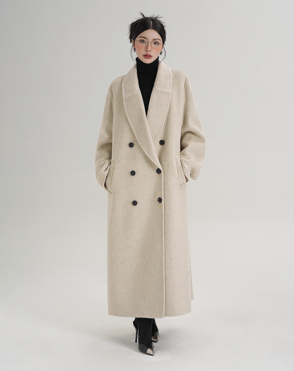 ♀Basic Oversized Double Coat