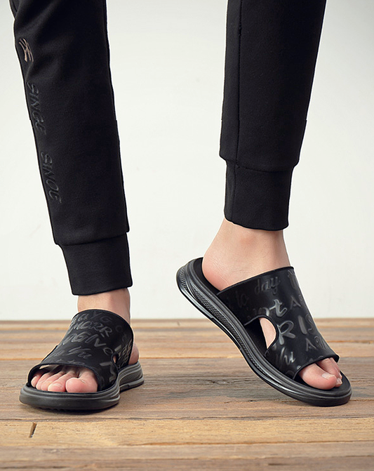 ♂Letter Pattern Sandals