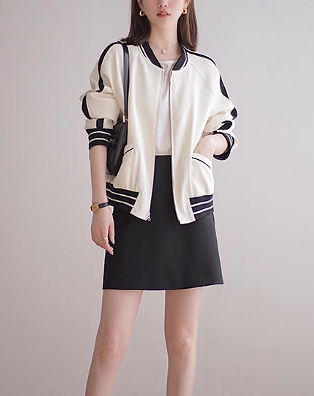 ♀Monotone Casual Blouson