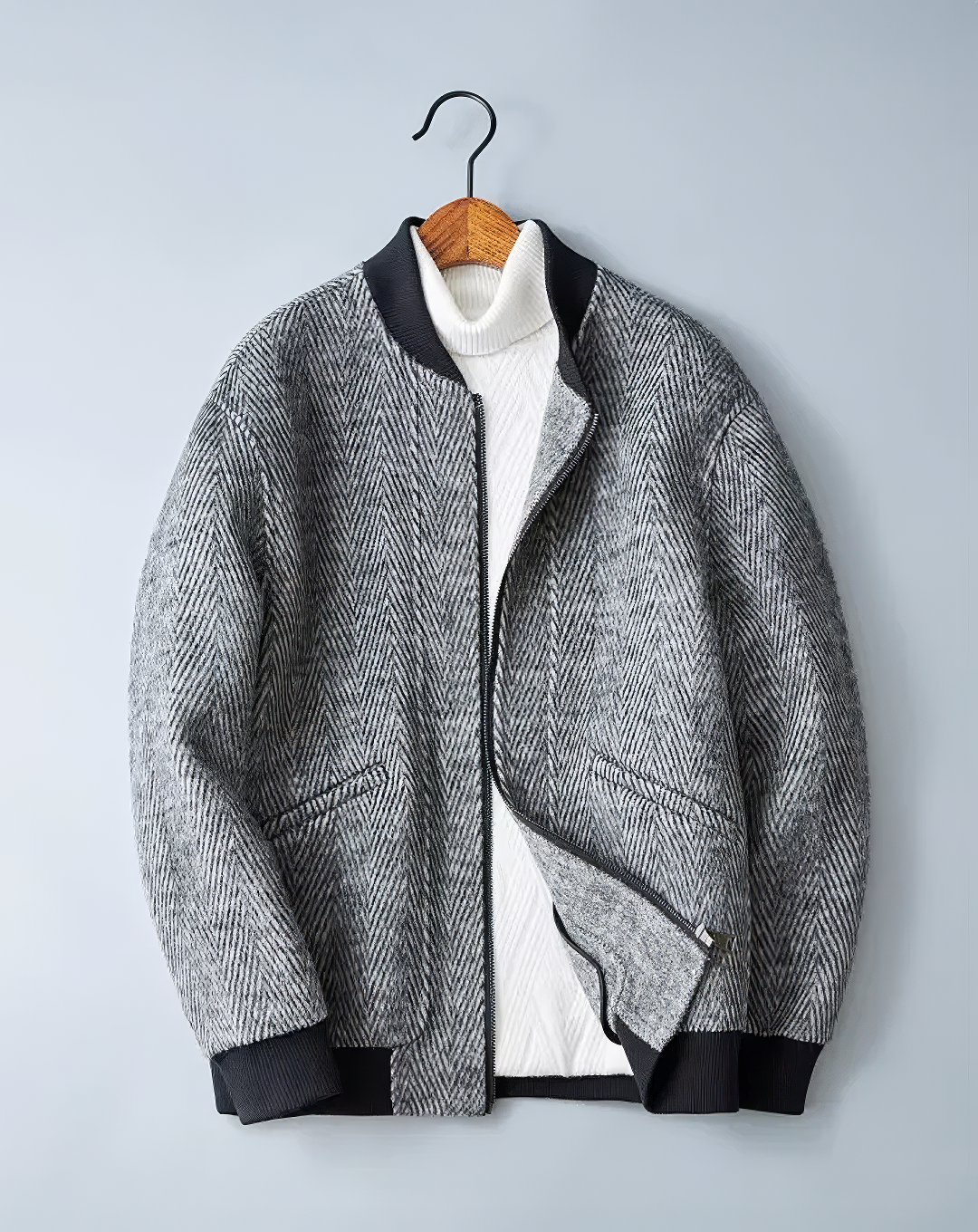 ♂Herringbone Zip Jacket
