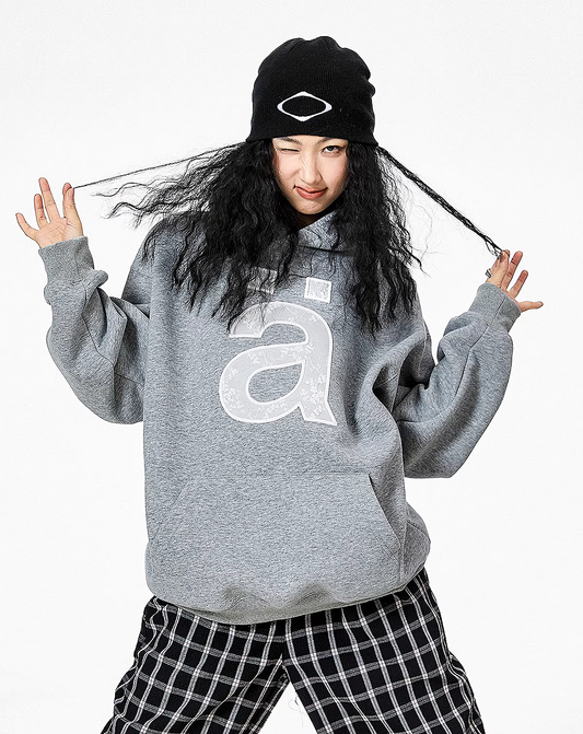 ♀One Letter Logo Hoodie