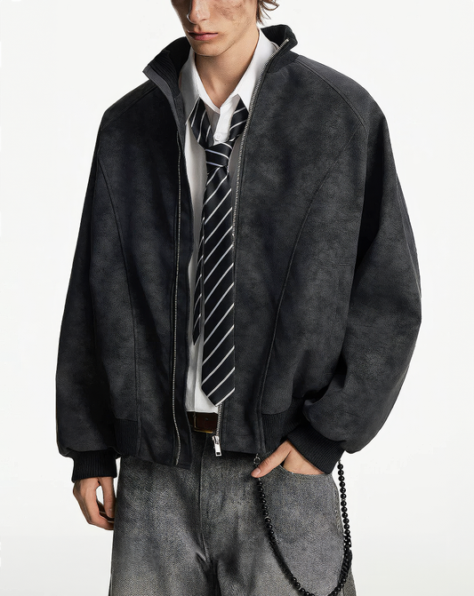 ♂♀Faux Suede Jacket