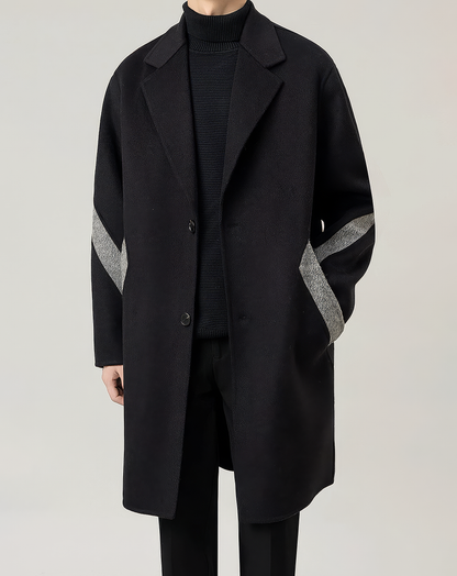 ♂Line Accent Wool Coat