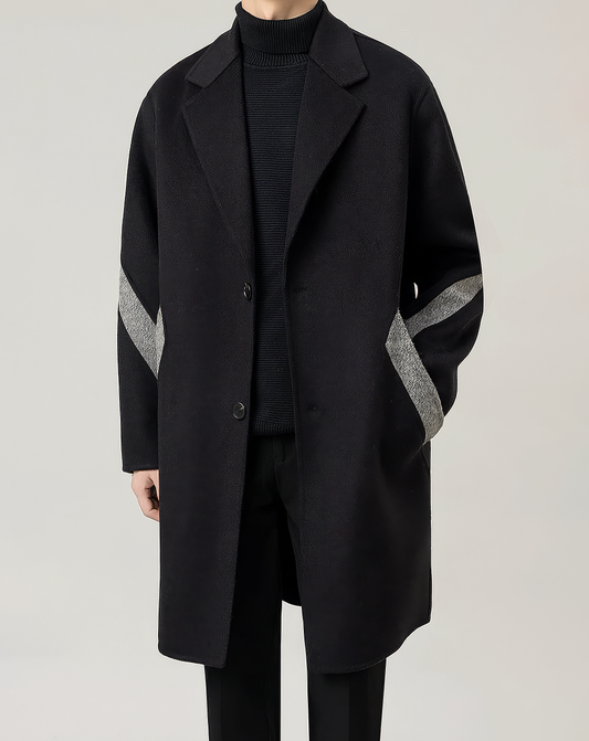 ♂Line Accent Wool Coat