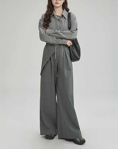 ♀Layered Wrap Pants