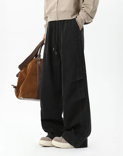 ♂Side Line Wide Pants