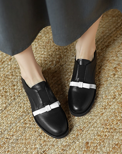 ♀Ribbon Accent Loafers
