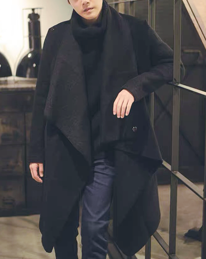 ♂Draped Long Coat