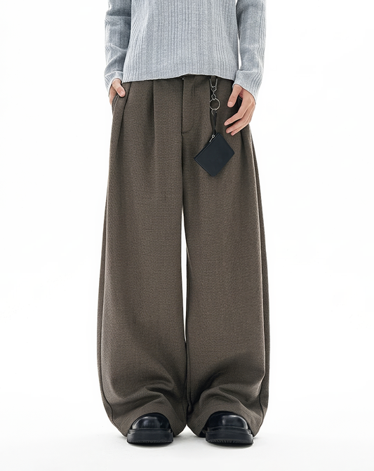 ♂♀Wide Leg Textured Trousers
